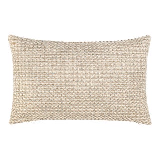 The House Of Scalamandré Heatherton Lumbar Pillow In Nougat For Sale