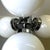 Space Age Chandelier in Chromed Metal with 4 White Opaline Glass Globes, 1970s For Sale - Image 9 of 12