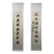 Vintage Chinese Calligraphy Hanging Scroll Pair, Hand Brush Script Wall Art For Sale