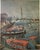 Traditional Vintage Lithograph Art Print/Poster Titled, "Harbour" by Amadeu Casals Pons, Spanish (1930) For Sale - Image 3 of 9