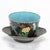 Chinese Antique Qing Chinese Metal Tea Saucer and Cloisonne Teacup For Sale - Image 3 of 12