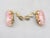 Vintage 1960s Signed Castlecliff Pink Art Glass Clip Earrings-2 Pieces For Sale - Image 10 of 10
