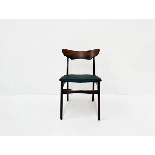 Mid-Century Chairs and Extendable Dining Table in Rosewood by Schiønning & Elgaard for Randers Møbelfabrik, Denmark, 1960s, Set of 7 For Sale - Image 11 of 13