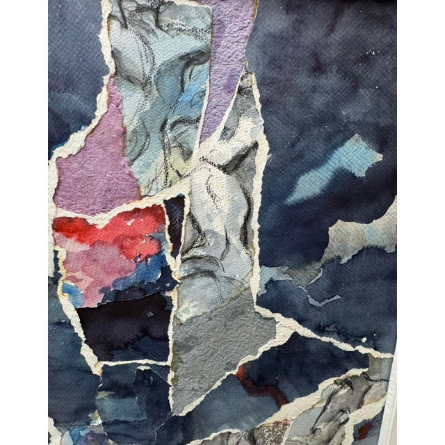 Mixed Media Cariboo Series #4 – Mixed Media Collage, C. 1990s by Houston Artist Gena Haber For Sale - Image 4 of 4