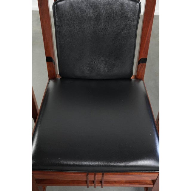 Black Art Deco Decoforma Series Dining Chairs in Black Cowhide Leather and Wood from Schuitema, Set of 4 For Sale - Image 8 of 18