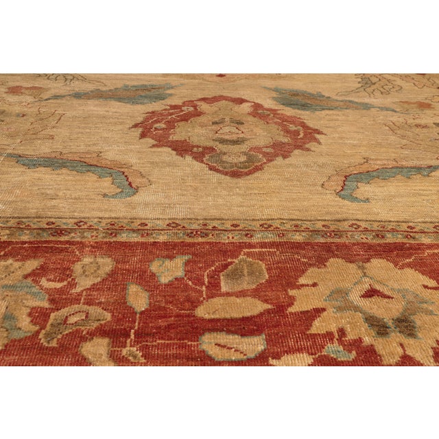 Late 20th Century Vintage Persian Sultanabad Rug, 13'07 X 18'04 For Sale - Image 5 of 10