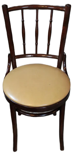 Vintage Beech and Leather Dining Chairs, Set of 4