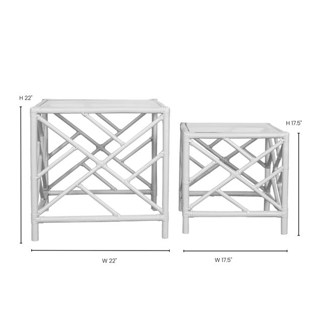 Chippendale Chippendale Nesting Tables - Regatta Blue For Sale - Image 3 of 6