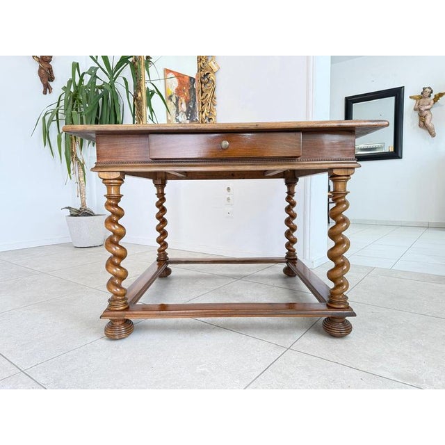 Antique Baroque Refectory Dining Table For Sale - Image 4 of 18