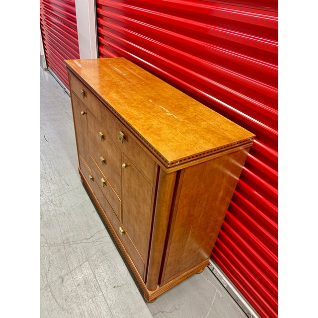 Traditional Hickory White Genesis Collection Neoclassical Revival Style High-Boy Dresser. Circa 1980s For Sale - Image 3 of 18