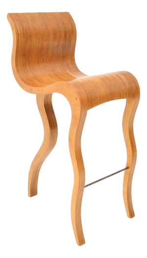 Vintage Laminated Sculptural Bar Stool, 1960s