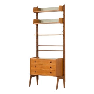 Ergo Free-Standing One Bay Teak Wall Unit by John Texmon, 1960s For Sale