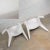 Vintage Modern White Molded Plastic Chairs Style of Kartell 4850 by Castiglioni Et Al - a Pair For Sale - Image 11 of 13