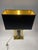 Beautiful table lamp in brass and vintage metal of modernized design, golden with black finishes and cover. European Plug...