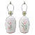 Hand Painted Floral Stoneware Table Lamps by California Ceramic Designers Inc. - a Pair For Sale