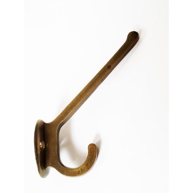 Viennese Art Nouveau Brass Wall Hooks, 1900s, Set of 7 For Sale - Image 13 of 17