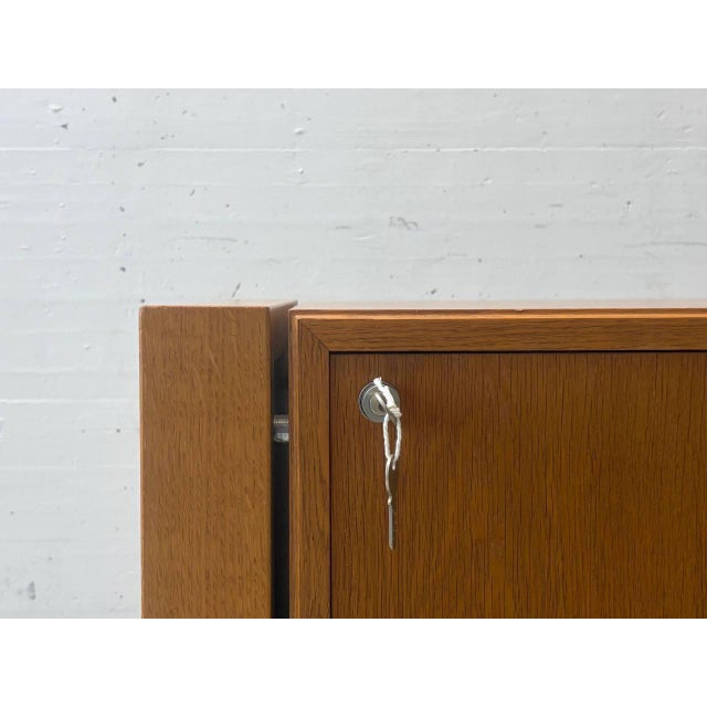 Wood Mid-Century Wooden Sideboard with Sliding Doors, 1960s For Sale - Image 7 of 13