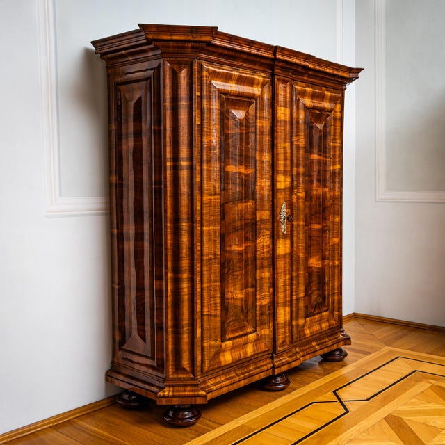 Baroque Baroque Serpentine Armoire, 1800s For Sale - Image 3 of 10