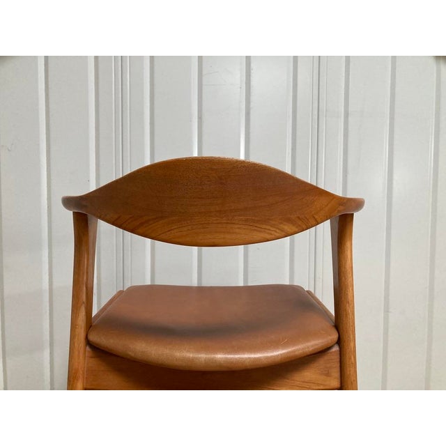 Brown Danish Model 49 Teak Chair by Erik Kirkegaard for Høng Stolefabrik, 1950s For Sale - Image 8 of 13