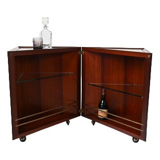 Vintage Italian Fold-Out Cabinet For Sale