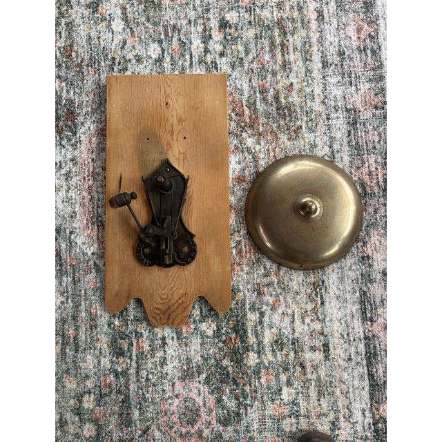 Metal 1886 Rare Patented Brass Ringside Boxing “Gong” Bell For Sale - Image 7 of 18