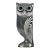 Palatnik Op Art Lucite Large Gray Owl For Sale