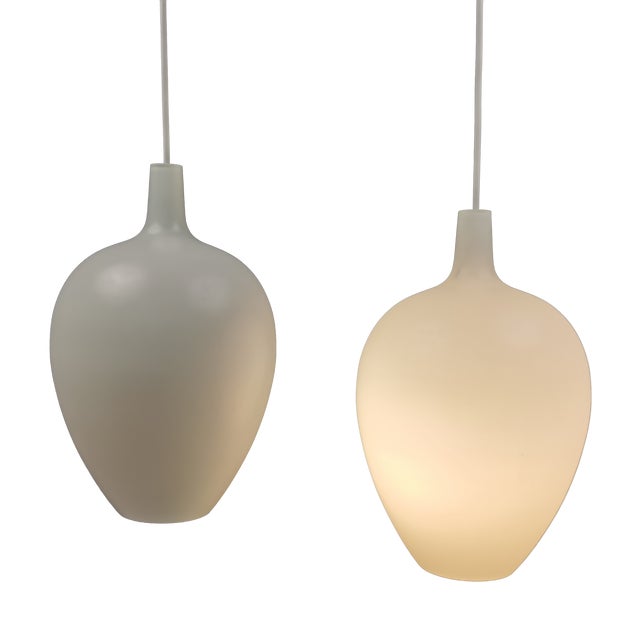 Two Pompei Pendant Lamps by Jo Hammerborg for Fog & Mørup, 1960s, Set of 2 For Sale