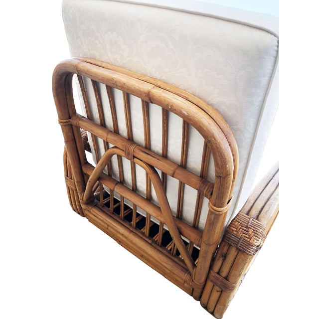 Paul T. Frankl 3-Strand Square Pretzel Round-Back Lounge Chair (Unrestored) For Sale In Los Angeles - Image 6 of 10