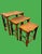 Mid 20th Century Vintage Chinoiserie Burnt Bamboo, Cane Nesting Tables - Set of 3 For Sale - Image 5 of 9