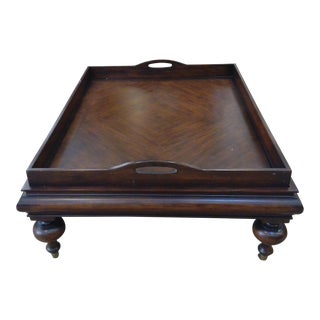 21 Century Restoration Hardware Lift Tray Coffee Table For Sale