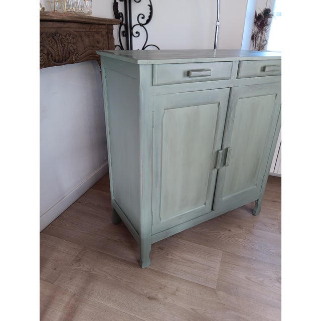 Parisian Green Buffet, 1940s For Sale - Image 11 of 18