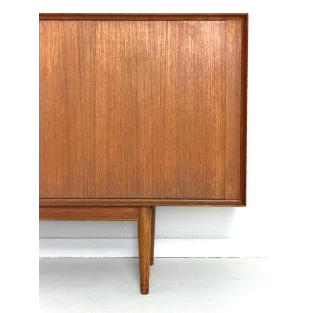 Brown Teak Tambour Door Sideboard by Arne Vodder for Sibast Møbler, Denmark, 1960s For Sale - Image 8 of 15