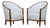 Pair of French Art Deco Maple Gondola Barrel Chairs, Provence, Circa 1925 For Sale