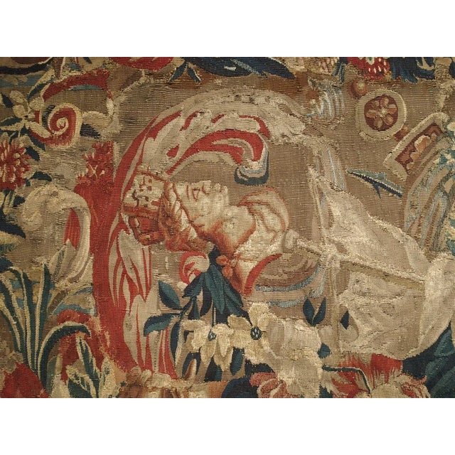 Antique French Beauvais Tapestry From the Late 17th Century For Sale - Image 12 of 13