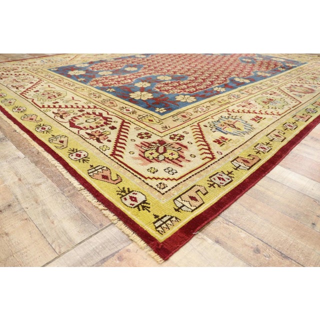 Antique Turkish Oushak Rug - 09'05 X 12'11 For Sale In Dallas - Image 6 of 8