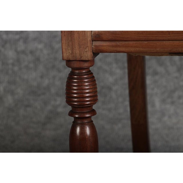 Antique English Regency Biedermeier Armchair in Mahogany, 1840 For Sale - Image 6 of 18