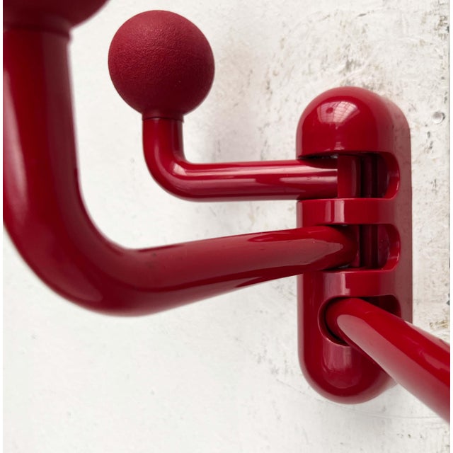 Postmodern Italian Foldable Coat Rack by Patrizia Angeloni for Confalonieri, 1980s For Sale - Image 9 of 18