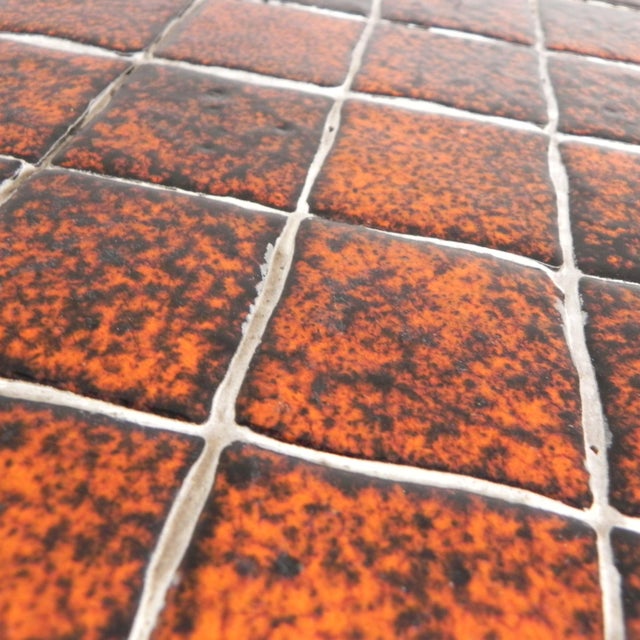 Brutalist Coffee Table with 36 Tiles, 1950s For Sale - Image 16 of 17