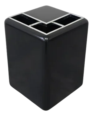 Space Age Umbrella Stand in Painted Black, Italy, 1970s