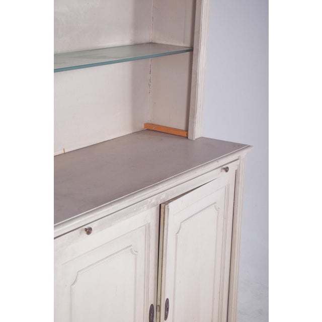 White Painted 2-Door Bookcase, 1890s For Sale - Image 4 of 15