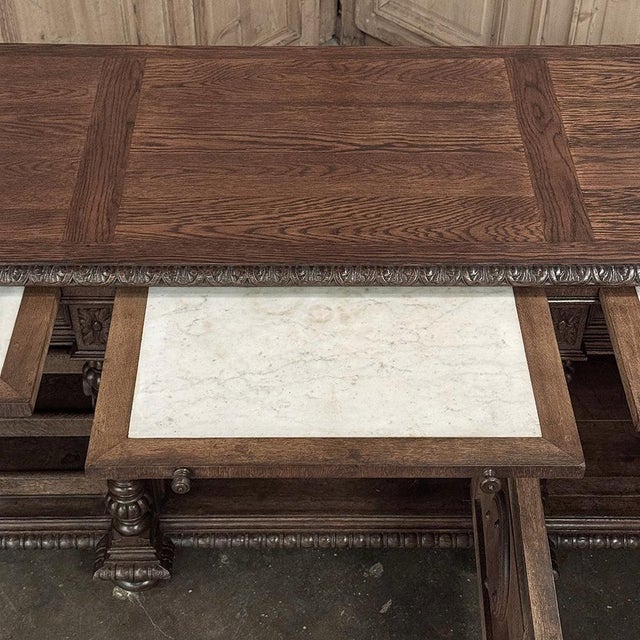 19th Century French Renaissance Hunt Buffet ~ Credenza For Sale - Image 17 of 18