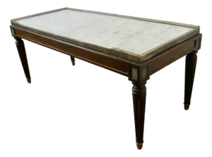 French Coffee Table with Marble