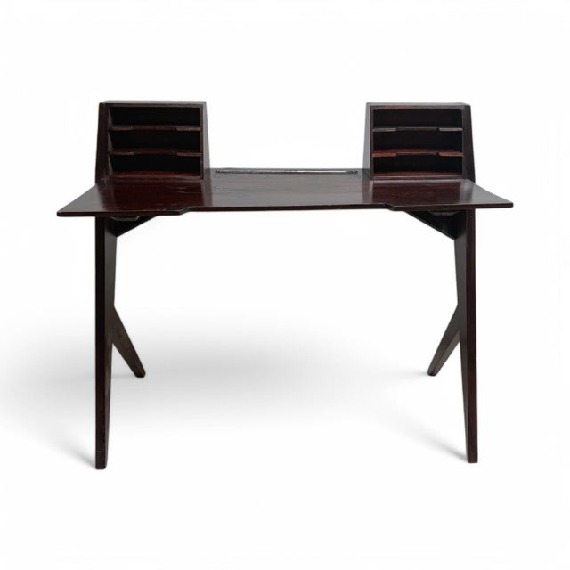 Brown Palo Santo Desk from Gio Ponti For Sale - Image 8 of 8