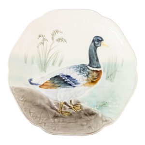 19th Century French Choisy Le Roi Majolica Mallard Duck Plate