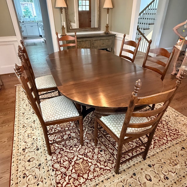 Brown Antique Belgian Dining Table Circa 1900 For Sale - Image 8 of 12