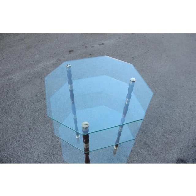 1960s Mid-Century Glass & Brass Coffee Table, 1960s For Sale - Image 5 of 12