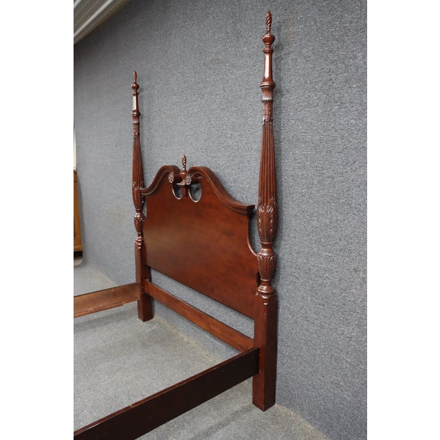 Kincaid Broken Arch & Finial Bed/Queen For Sale - Image 11 of 13