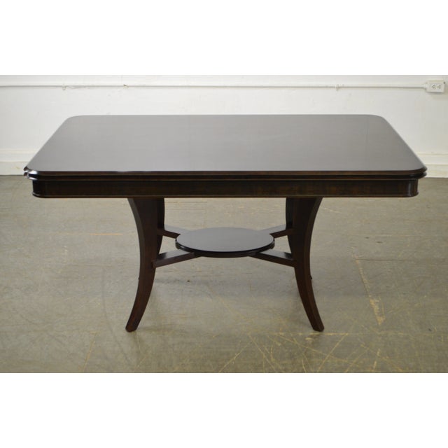 Brown Jonathan Charles Kallos Custom Mahogany Dining Table For Sale - Image 8 of 11