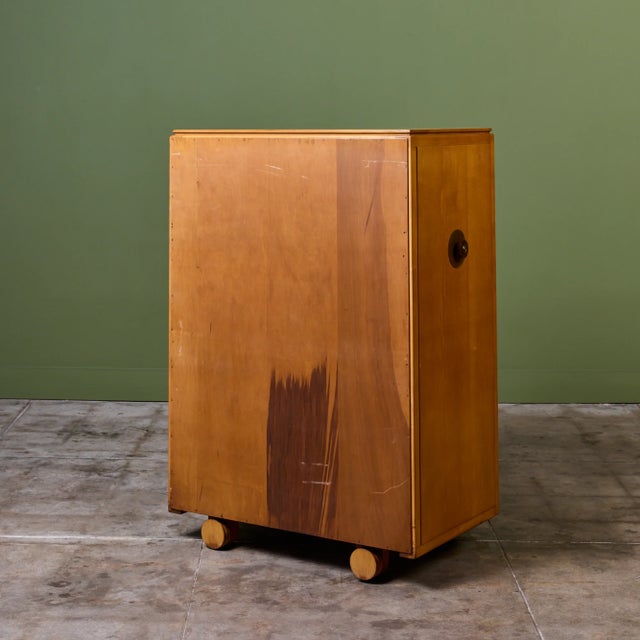 Maple Highboy Dresser for Johnson Furniture For Sale In Los Angeles - Image 6 of 15