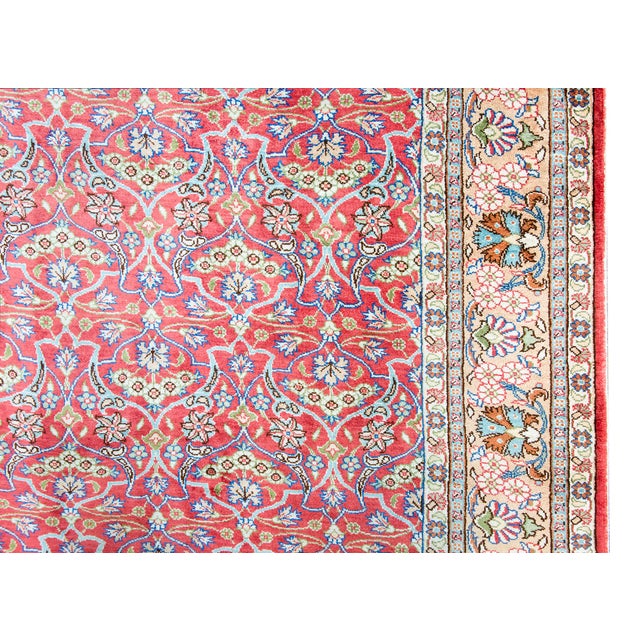 Mid 20th Century Turkish Anatolian Silk Rug For Sale - Image 4 of 14